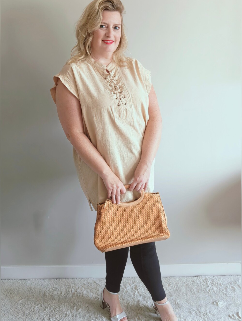 100% Cotton Lace-Up Vest Top | Plus Size 3XL Tunic | Renaissance | Boho |Western